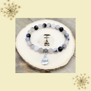 Snowflake Obsidian Faith Bracelet