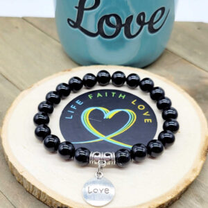 Black Onyx Love Bracelet