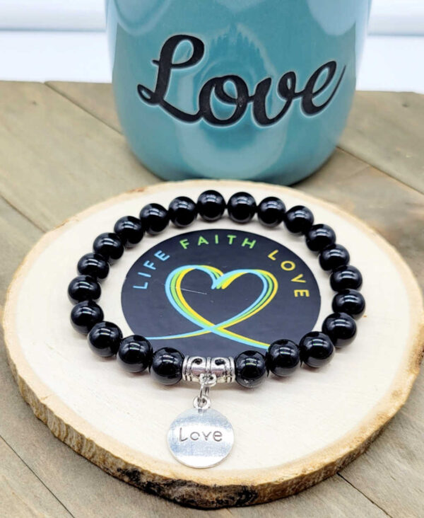 Black Onyx Love Bracelet