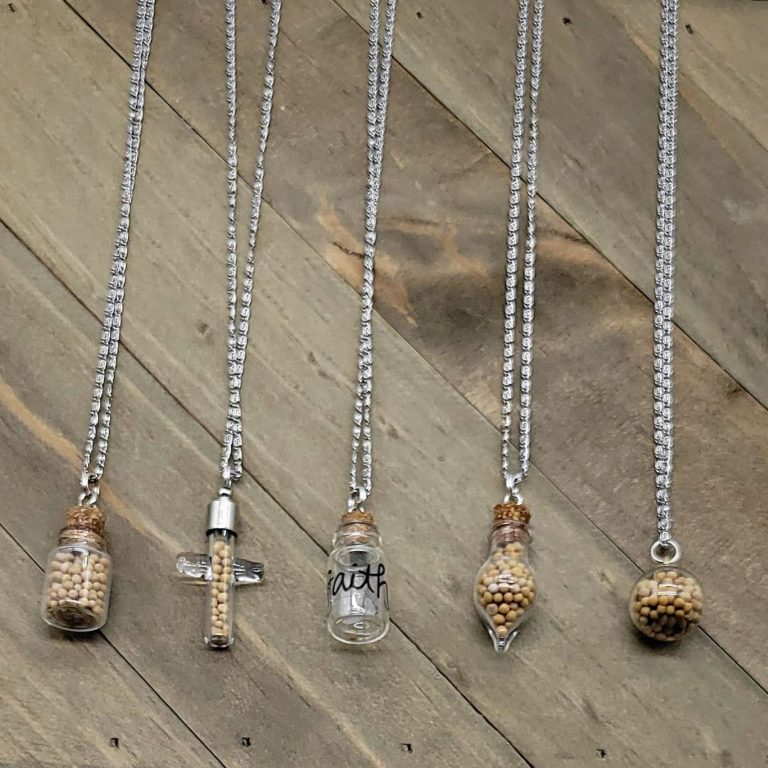 Mustard Seed Faith Necklaces