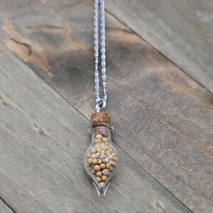 Mustard Seed Faith Necklace – Teardrop Mustard Seed Necklace