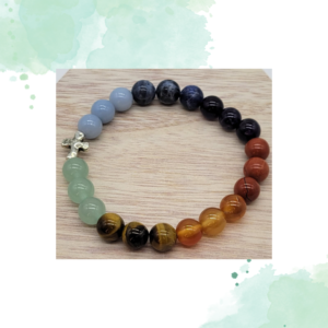 Chakra Cross Bracelet